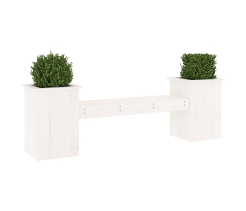Aiapink Taimekastidega, Valge, 184,5X39,5X56,5 cm Männipuit
