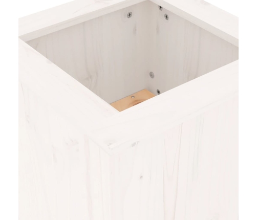 Aiapink Taimekastidega, Valge, 184,5X39,5X56,5 cm Männipuit