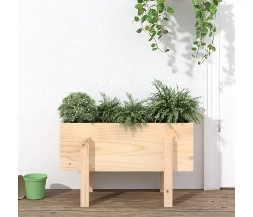 Sodo Lovelis, 62X30X38cm Pušies Medienos Masyvas