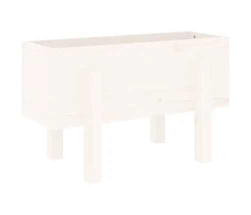 Dārza Puķu Kaste, Balta, 62X30X38 Cm, Priedes Masīvkoks Vidaxl