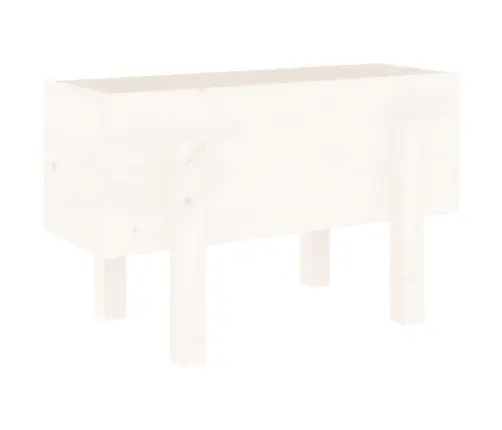 Dārza Puķu Kaste, Balta, 62X30X38 Cm, Priedes Masīvkoks Vidaxl