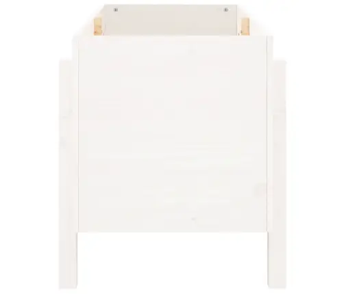 Augstā Puķu Kaste, Balta, 101X50X57 Cm, Priedes Masīvkoks Vidaxl