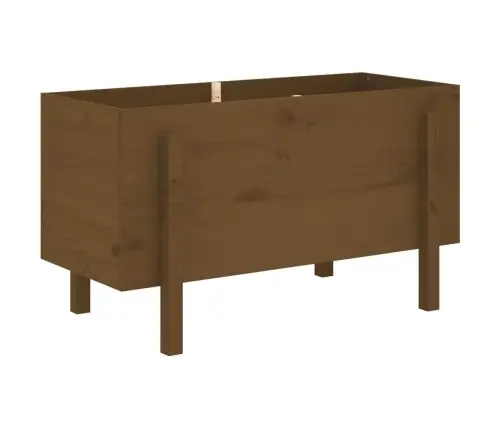 Augstā Puķu Kaste, Brūna, 101X50X57 Cm, Priedes Masīvkoks Vidaxl