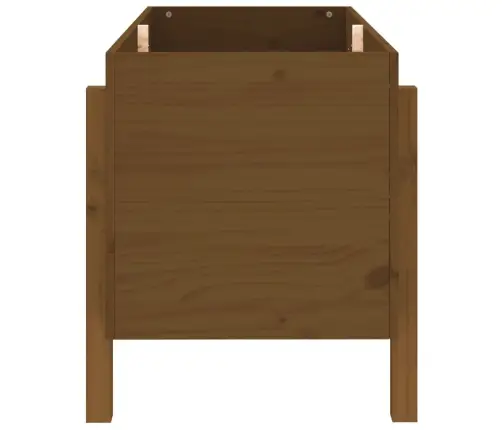 Augstā Puķu Kaste, Brūna, 101X50X57 Cm, Priedes Masīvkoks Vidaxl