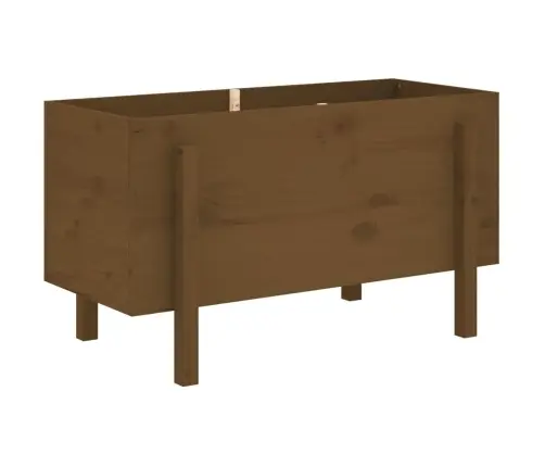 Augstā Puķu Kaste, Brūna, 101X50X57 Cm, Priedes Masīvkoks Vidaxl