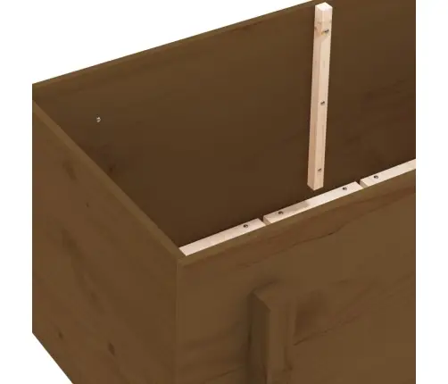 Augstā Puķu Kaste, Brūna, 101X50X57 Cm, Priedes Masīvkoks Vidaxl