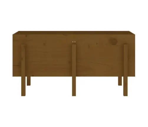 Aukštas Sodo Lovelis, Medaus Rudas, 121X50X57cm Pušies Masyvas