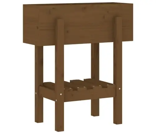 Dārza Puķu Kaste, Medus Brūna, 62X30X69 Cm, Priedes Masīvkoks  Vidaxl