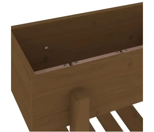 Dārza Puķu Kaste, Medus Brūna, 62X30X69 Cm, Priedes Masīvkoks  Vidaxl