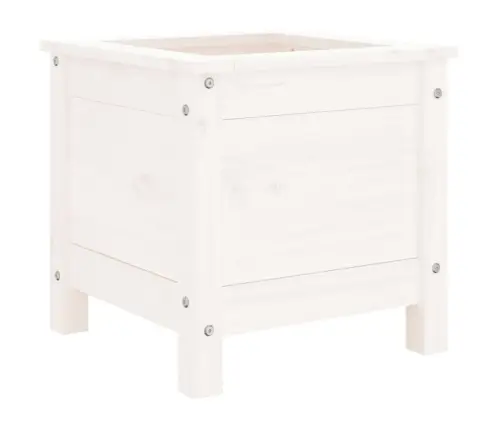 Taimekast, Valge, 40X40X39 cm Männipuit