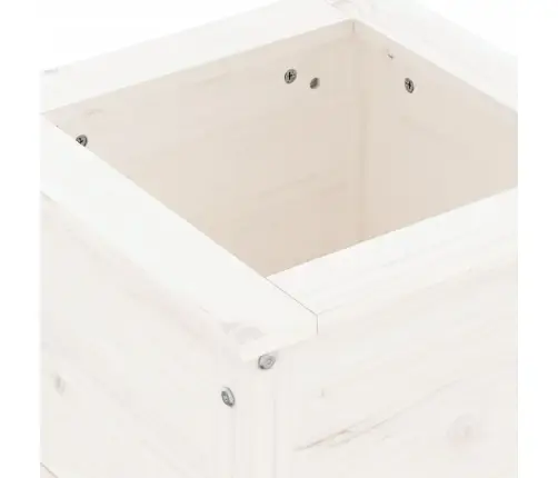 Taimekast, Valge, 40X40X39 cm Männipuit