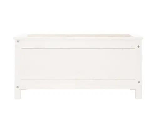 Dārza Puķu Kaste, Balta, 82,5X40X39 Cm, Priedes Masīvkoks Vidaxl
