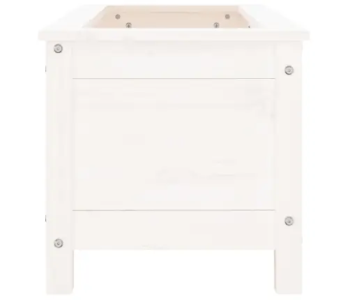 Dārza Puķu Kaste, Balta, 82,5X40X39 Cm, Priedes Masīvkoks Vidaxl