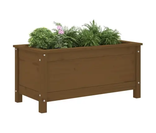 Taimekast, Meepruun, 82,5X40X39 cm Männipuit