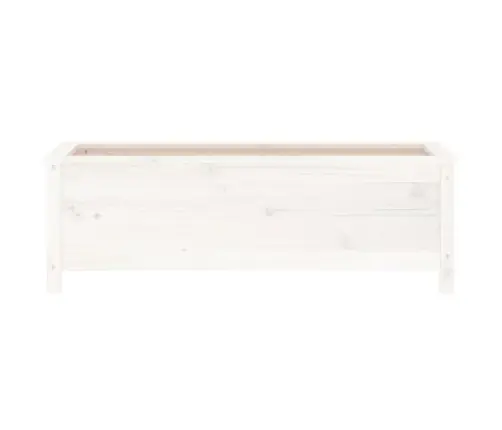 Augstā Puķu Kaste, Balta, 119,5X40X39 Cm, Priedes Masīvkoks Vidaxl