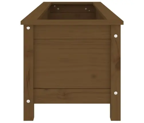 Augstā Puķu Kaste, Brūna, 119,5X40X39 Cm, Priedes Masīvkoks Vidaxl