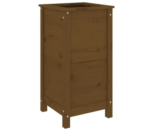 Taimekast, Meepruun, 40X40X78 cm Männipuit