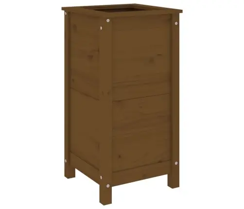 Taimekast, Meepruun, 40X40X78 cm Männipuit