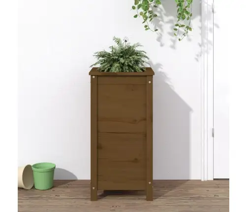 Taimekast, Meepruun, 40X40X78 cm Männipuit