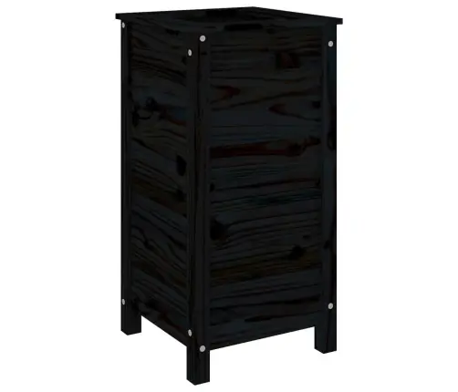 Taimekast, Must, 40X40X78 cm Männipuit