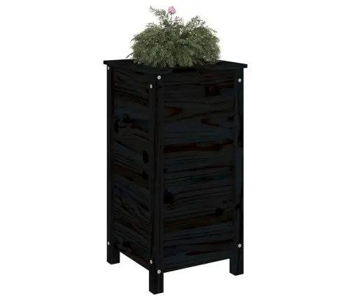 Taimekast, Must, 40X40X78 cm Männipuit