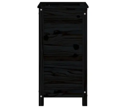Taimekast, Must, 40X40X78 cm Männipuit