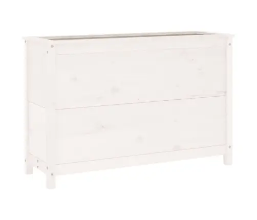 Augstā Puķu Kaste, Balta, 119,5X40X78 Cm, Priedes Masīvkoks Vidaxl