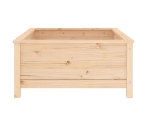 Sodo Lovelis, 82,5X82,5X39cm Pušies Medienos Masyvas