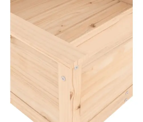 Sodo Lovelis, 82,5X82,5X39cm Pušies Medienos Masyvas