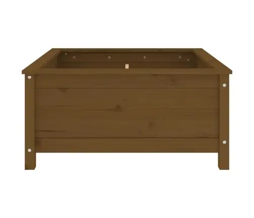 Dārza Puķu Kaste, Brūna, 82,5X82,5X39 Cm, Priedes Masīvkoks Vidaxl