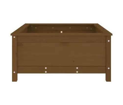 Dārza Puķu Kaste, Brūna, 82,5X82,5X39 Cm, Priedes Masīvkoks Vidaxl