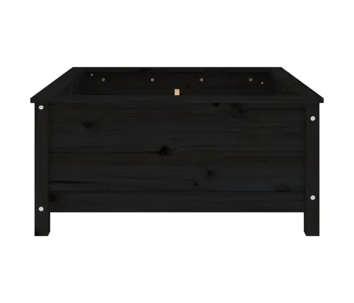 Taimekast, Must, 82,5X82,5X39 cm Männipuit