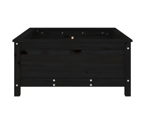 Taimekast, Must, 82,5X82,5X39 cm Männipuit