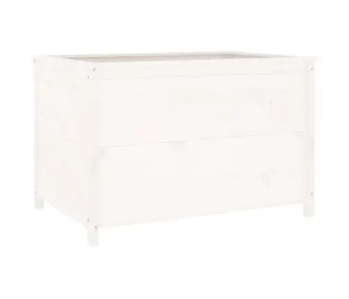 Augstā Puķu Kaste, Balta, 119,5X82,5X78 Cm, Priedes Masīvkoks Vidaxl