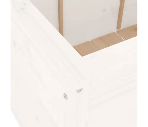 Augstā Puķu Kaste, Balta, 119,5X82,5X78 Cm, Priedes Masīvkoks Vidaxl