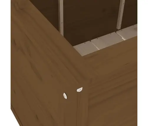 Augstā Puķu Kaste, Brūna, 119,5X82,5X78 Cm, Priedes Masīvkoks Vidaxl