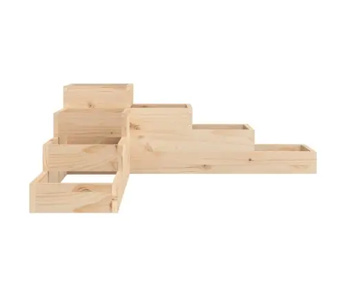 Sodo Vazonas, 4 Pakopų, 106X104,5X36 cm Pušies Masyvas