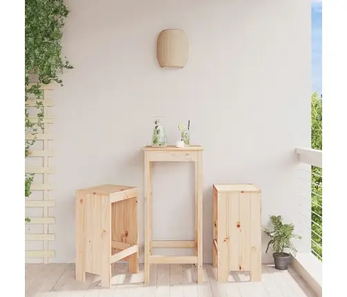 Bāra Krēsli, 2 Gab., 40X36X75 Cm, Priedes Masīvkoks Vidaxl