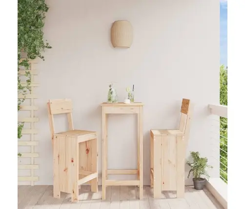 Bāra Krēsli, 2 Gab., 40X48,5X115,5 Cm, Priedes Masīvkoks Vidaxl