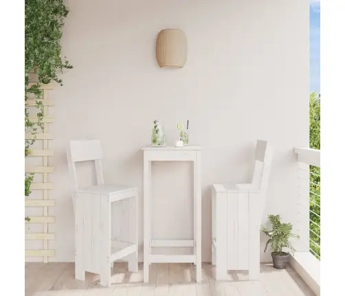 Bāra Krēsli, 2 Gab., 40X48,5X115,5 Cm, Priedes Masīvkoks, Balti Vidaxl