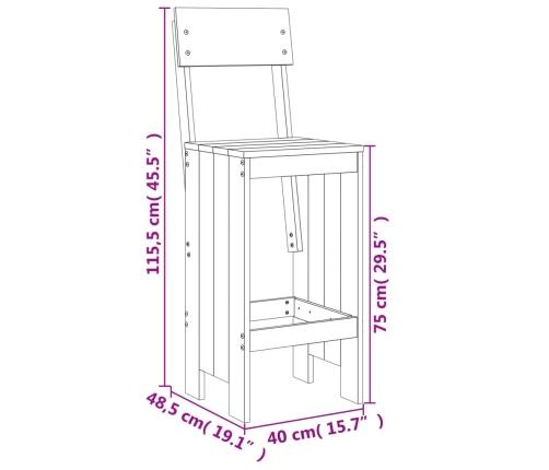 Baaripukid 2 Tk, 40X48,5X115,5 cm Ebatsuuga Puit