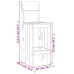 Baaripukid 2 Tk, 40X48,5X115,5 cm Ebatsuuga Puit