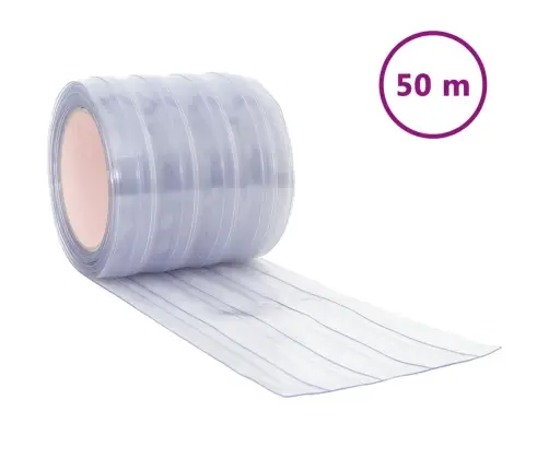 Uksekardin, Läbipaistev, 200 Mm X 1,6 Mm 50 M, Pvc