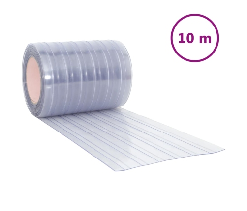 Durvju Aizkars, Caurspīdīgs, 300 Mm X 2,6 Mm, 10 M, Pvc Vidaxl