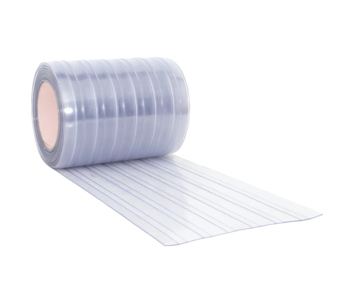 Durvju Aizkars, Caurspīdīgs, 300 Mm X 2,6 Mm, 10 M, Pvc Vidaxl