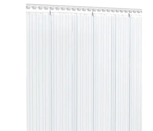 Durvju Aizkars, Caurspīdīgs, 300 Mm X 2,6 Mm, 25 M, Pvc Vidaxl
