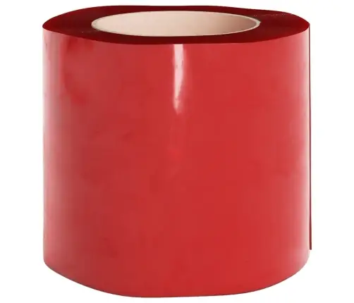 Durvju Aizkars, Sarkans, 200 Mmx1,6 Mm, 25 M, Pvc Vidaxl