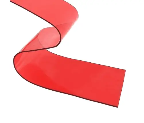 Durvju Aizkars, Sarkans, 300 Mm X 2,6 Mm, 10 M, Pvc Vidaxl