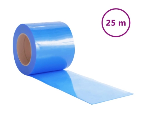 Durvju Aizkars, Zils, 200 Mm X 1,6 Mm, 25 M, Pvc Vidaxl