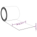 Durvju Aizkars, Zils, 200 Mm X 1,6 Mm, 25 M, Pvc Vidaxl